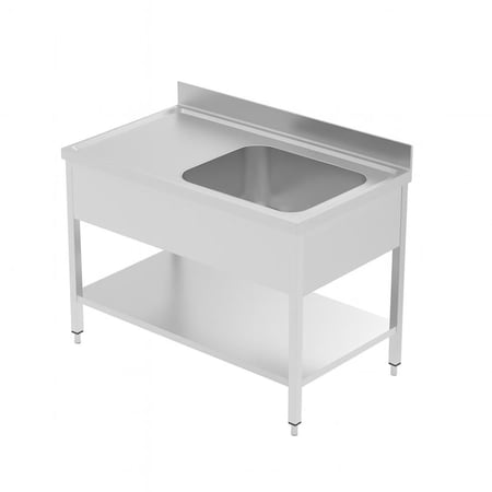 مغسلة بحوض ومجلي ستانلس