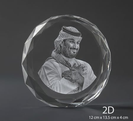 كريستال دائري بدون قاعدة