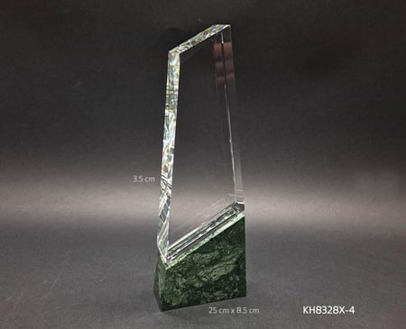 درع كريستال قاعدة رخامية