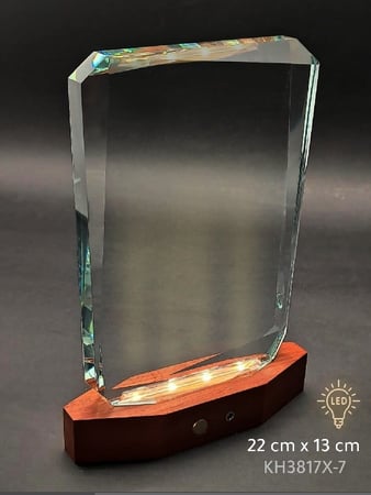 درع كريستال اضاءة مستطيل