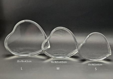 مجسم قلب كريستال