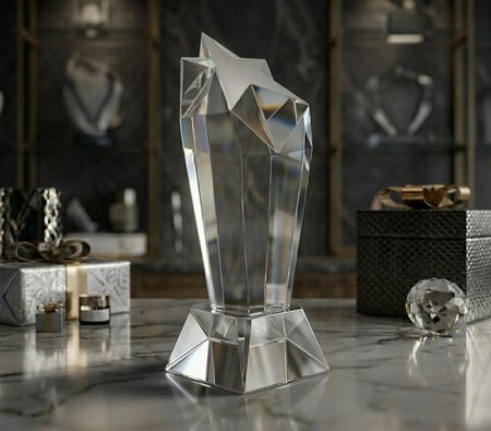 درع تروفي نجمة كريستال k9