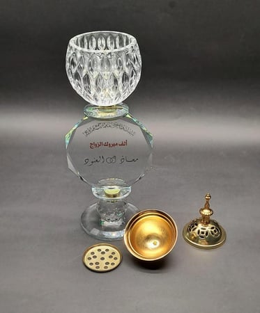 مبخرة كريستال طولية