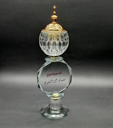 مبخرة كريستال طولية