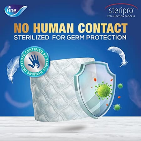 فاين ديلوكس | حزمة رول مناديل حمام 3 طبقات | 4 شدات × 12 رول × 140 منديل