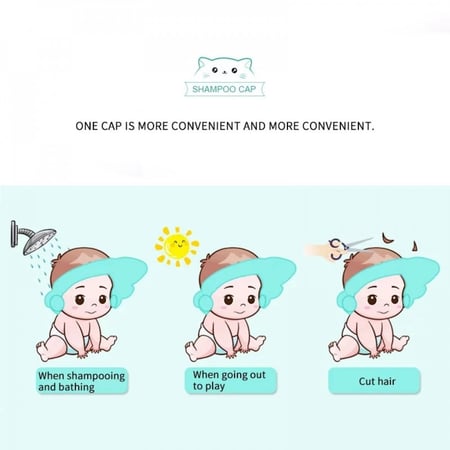 واقي الشامبو والماء للاطفال Baby Shower Cap | Shampoo Shield