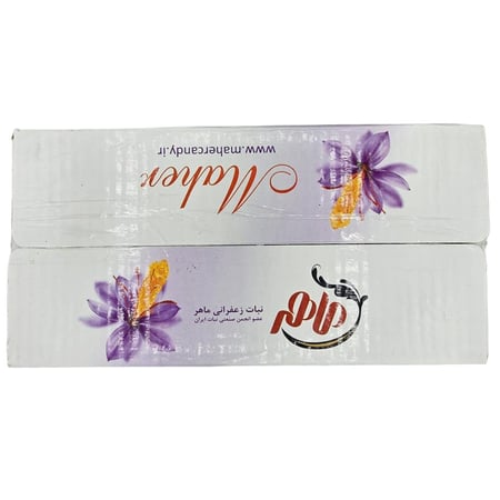 ماهر | كرتون أعواد سكر نبات بالزعفران 15 جرام 100 حبة | MRSC15-100