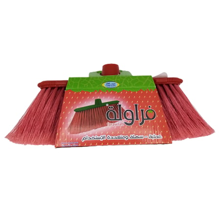 باسلامة | سيركلز | مكنسة الفراولة الحمراء | بدون عصا | كرتون | 12 حبة