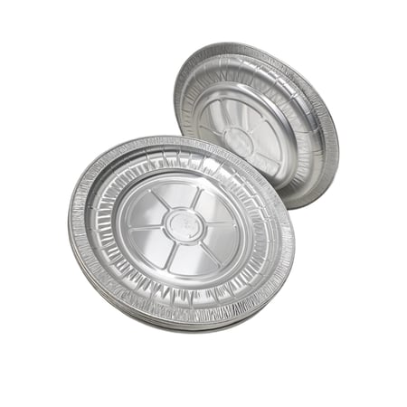 سعودي فويل | كرتون صحون قصدير دائري وليمة بدون غطاء 45 سم R3 عدد 50 حبة