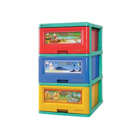 المرجان | ادراج تخزين بلاستيك نجاتا | 3 دور