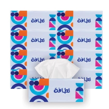مناديل لطافة | حزمة مناديل 300 | 50 علبة 15,000 منديل 3 طبقات LT300-50