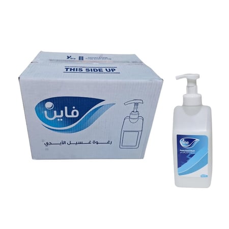فاين  كرتون رغوة لغسيل اليدين  900 مل  12 حبة  FN900-12