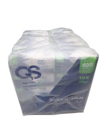 وادي المنتجات | كيو اس | حزمة مناديل 400 | 50 علبة | 20,000 منديل | 4 طبقات | WDAT400-50