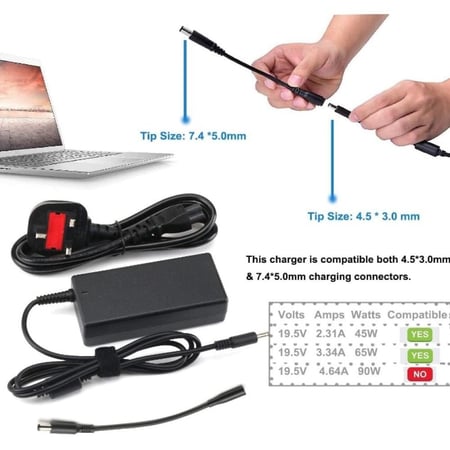ناتنو | شاحن لابتوب محول تيار 90 واط | ديل انسبيرون Natno | Laptop Charger | Dell Inspiron | DL65195334