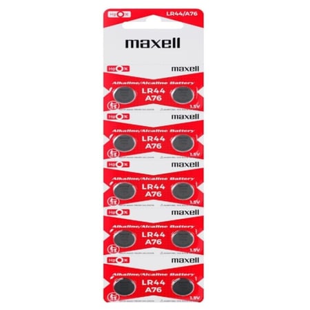 LR44 ماكسيل البطارية الدائرية 1.5 فولت