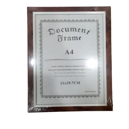 اطار صورة بني خشبي Wood Brown Photo Frame A4