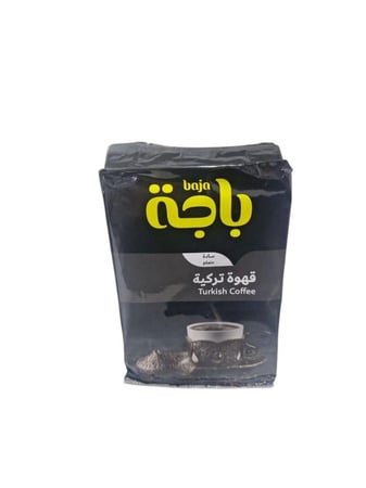 باجة | قهوة تركية ساده | حبوب البن المحمصة والمطحونة بدون إضافات | 200 جرام