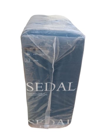 سيدال | حزمة مناديل سيدال علاقي 1800 | 5 علبة 1800 منديل وجه 5 طبقات SDL1800