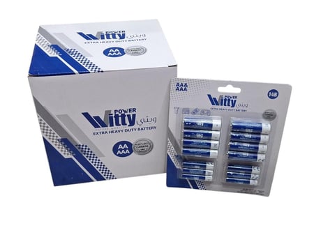 ويتي | بطاريات قلوية | صغيرة | 8x AAA حبة | 6x حبة AA | كرتون | 12 بكت