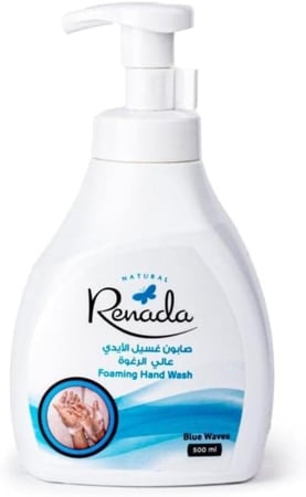 صافكو | رينادا | كرتون رغوة لغسيل اليدين الموجة الزرقاء أزرق 500 مل 10 حبة