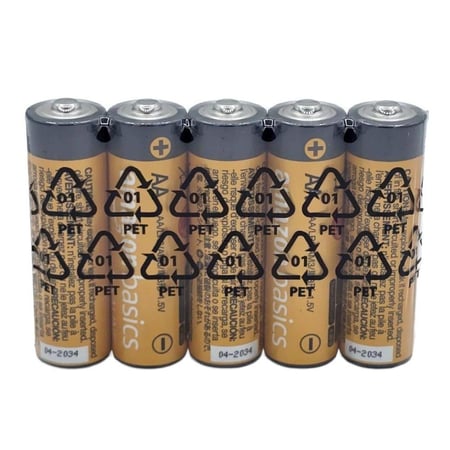 أمازون بيسكس | بطارية قلوية AA عالية الأداء | 1.5 فولت | 100 حبة