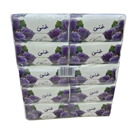 غنى | حزمة مناديل 600 | 40 علبة 24,000 منديل وجه مفرد GN600-40