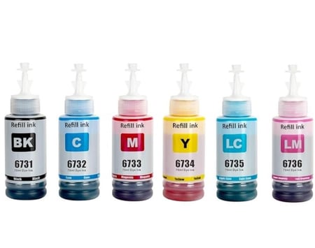 نيكس نوفا | مجموعة حبر طابعة ابسون | ايكو تانك | 6 الوان | NN673