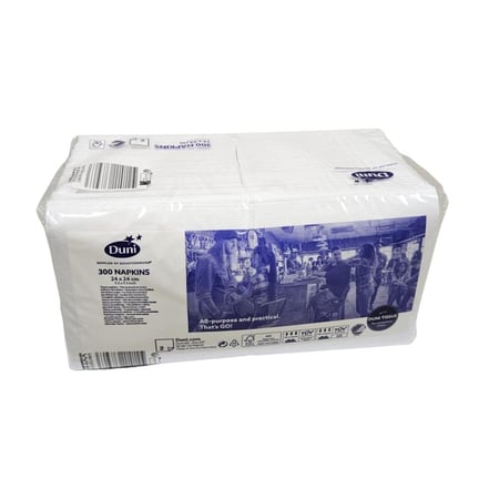 اريكس | دوني | نابكن | كرتون مناديل طاولة طبقتان | مربع | ابيض | 300 منديل | 8 حبة