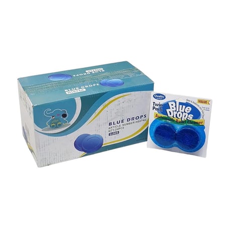 ريكس | كوالتي | نيلة منظف المراحيض دائري | ازرق | 50 جرام | 2 قطعة | كرتون | 96 حبة