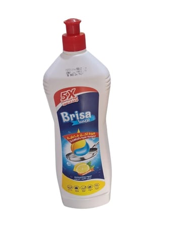 بريسا | سائل غسيل الصحون | 5X قوة مضاعة إزالة الدهون | ليمون | 900 مل | كرتون | 12 حبة | BR900ml-12