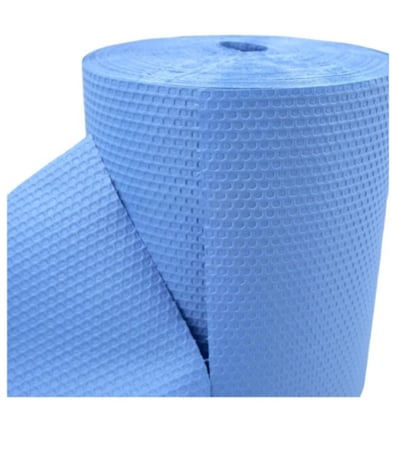 الماس | رول تنظيف غير منسوج | فوط مطبخ مايكروفايبر | جامبو | ازرق | كبير | سماكة مضاعفة | 475 ورقة | ELM475