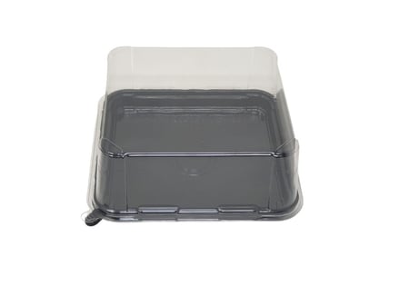 الصالح | علب بلاستيك مربع | اسود | مع غطاء شفاف عالي | رقم 1118 | كرتون | 240 حبة ALSALEH | Square Plastic Box | Black | With High Lid Clear | No.1118 | Carton | 240 pcs