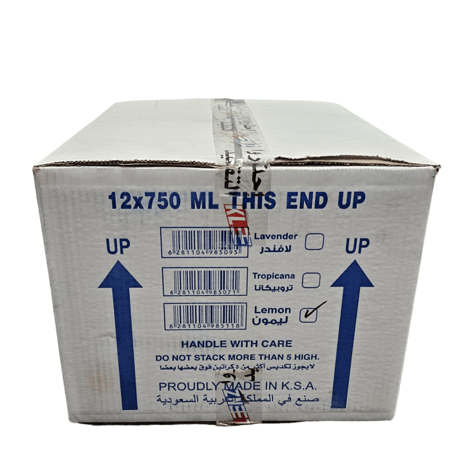 كلينز | بخاخ مزيل الدهون والبقع | ليمون | 750 مل | كرتون 12 حبة