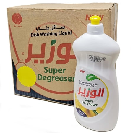 الوزير | سائل غسيل الصحون | ليمون | 450 مل | كرتون | 12 حبة | WZ450-12