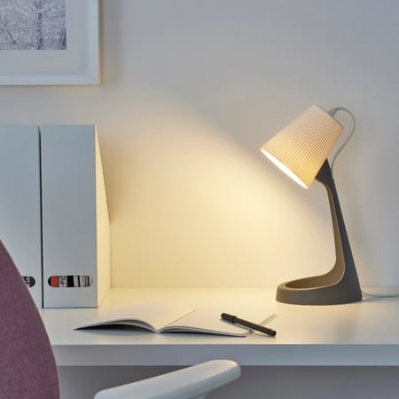 مصباح مكتب رمادي غامق / ابيض Work Lamp Dark Grey White