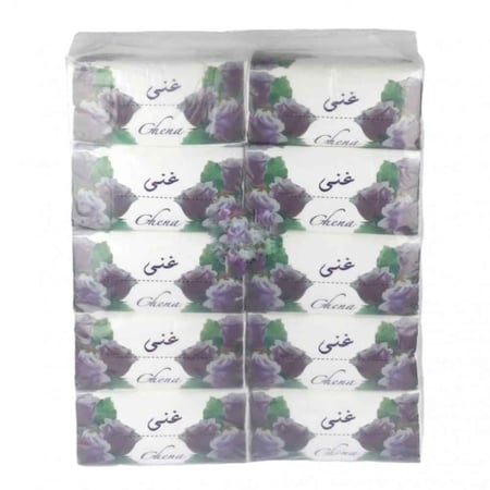 غنى | حزمة مناديل 600 | 40 علبة 24,000 منديل وجه مفرد GN600-40