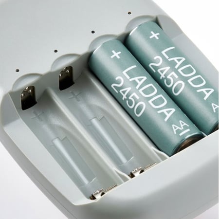 ايكيا | شاحن بطاريات صغيرة وكبيرة IKEA | STENKOL | AA AAA Battery Charger