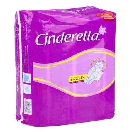 فاين | سندريلا | فوط صحية | نسائي | سميكة طويلة | بنفسجي | 30 فوطة | كرتون | 4 حبة