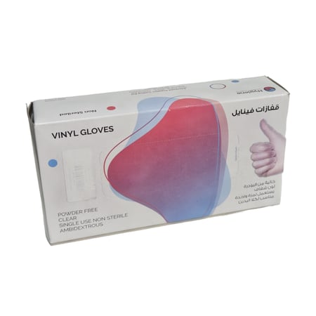هايجين | قفازات فينيل | غير مبودر | كبير جدا | 100 قفاز Hygiene | Vinyl Gloves | Size XL | 100 pcs