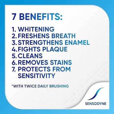 سنسوداين | معجون اسنان | عناية متعددة + تبييض الاسنان لحساسية الاسنان | 50 مل