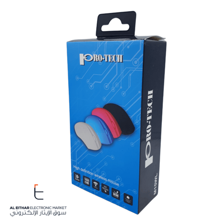بروتيك | ماوس لاسلكية ابيض / اسود PRO-TECH | Wireless Mouse M14WL