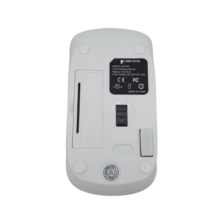 بروتيك | ماوس لاسلكية ابيض / اسود PRO-TECH | Wireless Mouse M14WL