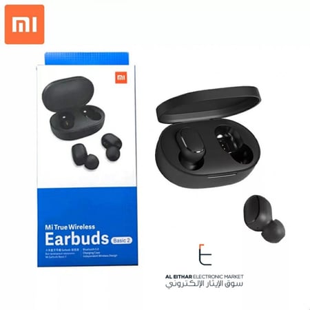 شاومي | الاصلي سماعة بلوتوث Xiaomi | Redmi AirDots 2 Bluetooth Earphone 5.0 Mi Earbuds Basic 2 TWSEJ061LS
