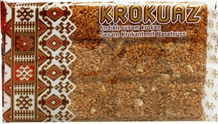 كروكواز | حلوى السمسم بالبندق | 80 جرام | كرتون | 16 حبة