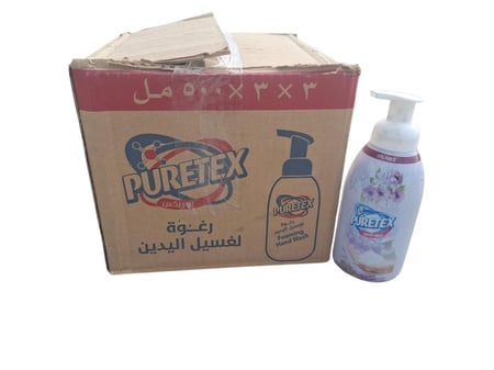بيورتكس | كرتون رغوة لغسيل اليدين لافندر وأركيدا بنفسجي 500 مل 9 حبة