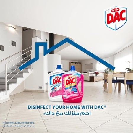 داك | منظف ومطهر أرضيات | ورد | 3 لتر | DCFDR3