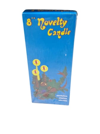 كاندل | علبة شموع ملونة أعياد الميلاد | 12 حبة