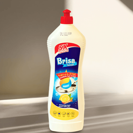 بريسا | سائل غسيل الصحون | 5X قوة مضاعة إزالة الدهون | ليمون | 900 مل | كرتون | 12 حبة | BR900ml-12