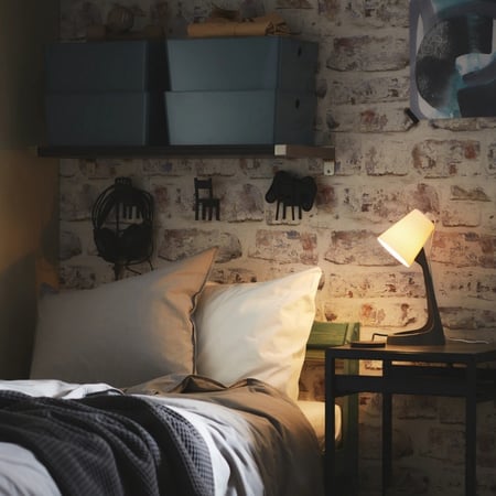 مصباح مكتب رمادي غامق / ابيض Work Lamp Dark Grey White