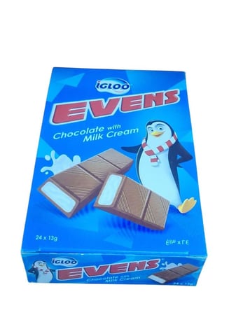 اجلو ايفينز | كرتون شوكولاته بالحليب 13 جرام 24 حبة